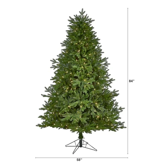 7ft. Pre-Lit Nova Scotia Fir Real Touch Artificial Christmas Tree, Warm White LED Lights 5 7ft. Pre-Lit Nova Scotia Fir Real Touch Artificial Christmas Tree, Warm White LED Lights - Image 5