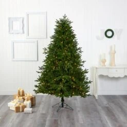 7ft. Pre-Lit Nova Scotia Fir Real Touch Artificial Christmas Tree, Warm White LED Lights 16 7ft. Pre-Lit Nova Scotia Fir Real Touch Artificial Christmas Tree, Warm White LED Lights -Michaels Store D255919S 6