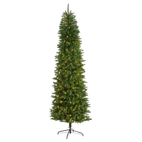 7.5ft. Pre-Lit Green Mountain Pine Artificial Christmas Tree, Clear LED Lights 1 7.5ft. Pre-Lit Green Mountain Pine Artificial Christmas Tree, Clear LED Lights