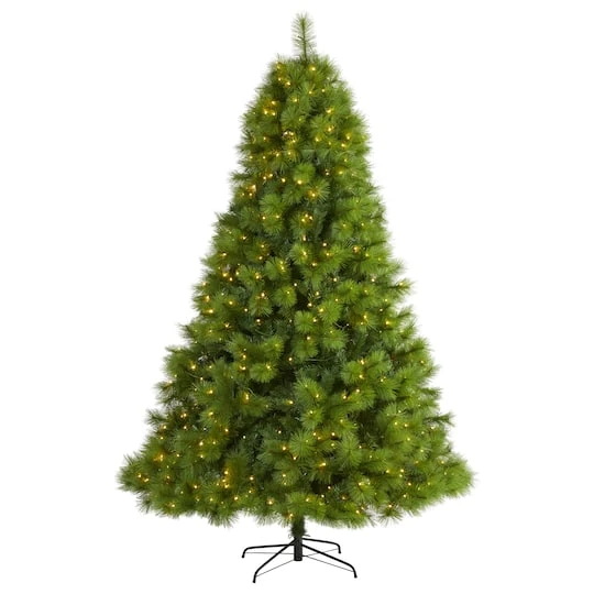 8ft. Pre-lit Green Scotch Pine Artificial Christmas Tree With Clear LED Lights 2 8ft. Pre-lit Green Scotch Pine Artificial Christmas Tree With Clear LED Lights - Image 2