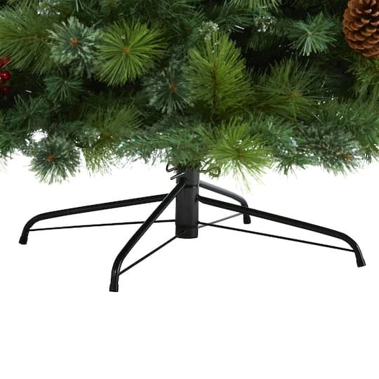 8ft. Pre-Lit Montana Mixed Pine, Pinecones & Berries Artificial Christmas Tree With Clear LED Lights 7 8ft. Pre-Lit Montana Mixed Pine, Pinecones & Berries Artificial Christmas Tree With Clear LED Lights - Image 7