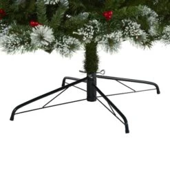 8ft. Pre-Lit Frosted Swiss Pine & Berries Artificial Christmas Tree With Clear LED Lights 12 8ft. Pre-Lit Frosted Swiss Pine & Berries Artificial Christmas Tree With Clear LED Lights -Michaels Store D255952S 4