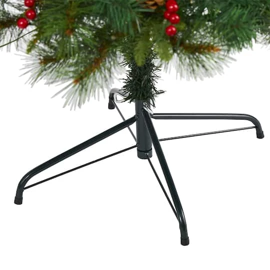 7ft. Pre-Lit Mixed Pine Artificial Christmas Tree, Clear LED Lights 5 7ft. Pre-Lit Mixed Pine Artificial Christmas Tree, Clear LED Lights - Image 5