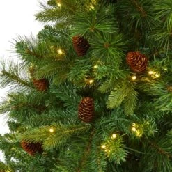 6.5ft. Pre-Lit West Virginia Mixed Pine Artificial Christmas Tree, Clear LED Lights -Michaels Store D255993S 3
