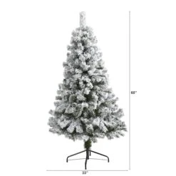5ft. Unlit Flocked West Virginia Fir Artificial Christmas Tree -Michaels Store D256011S 2