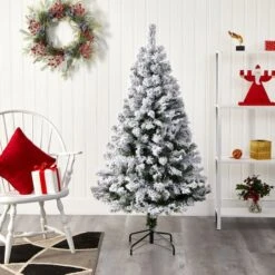 5ft. Unlit Flocked West Virginia Fir Artificial Christmas Tree -Michaels Store D256011S 5