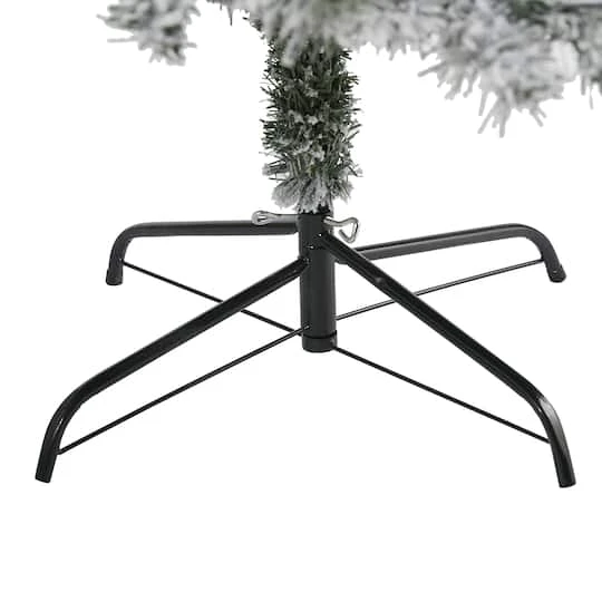 7ft. Unlit Flocked Rock Springs Spruce Artificial Christmas Tree 5 7ft. Unlit Flocked Rock Springs Spruce Artificial Christmas Tree - Image 5