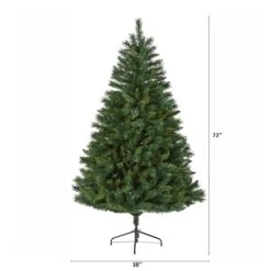 6ft. Pre-Lit Rocky Mountain Mixed Pine Artificial Christmas Tree, 300 LED Lights 11 6ft. Pre-Lit Rocky Mountain Mixed Pine Artificial Christmas Tree, 300 LED Lights -Michaels Store D256056S 2