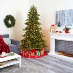 7.5ft. Pre-Lit Yukon Mountain Fir & Pinecones Artificial Christmas Tree With Clear Lights -Michaels Store D256090S 10