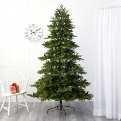 7.5ft. Pre-Lit Yukon Mountain Fir & Pinecones Artificial Christmas Tree With Clear Lights -Michaels Store D256090S 8