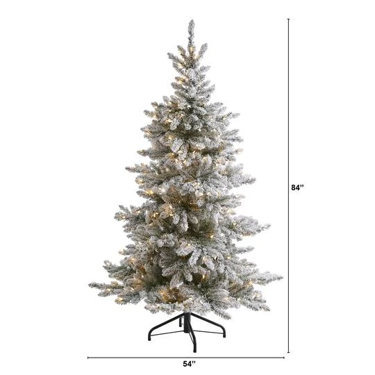 7ft. Pre-Lit West Virginia Spruce Artificial Christmas Tree, Clear LED Lights 8 7ft. Pre-Lit West Virginia Spruce Artificial Christmas Tree, Clear LED Lights - Image 8