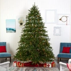 9ft. Pre-Lit Colorado Mountain Pine Artificial Christmas Tree, Clear LED Lights -Michaels Store D256127S 6