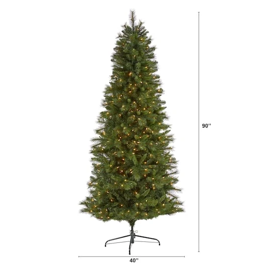 7.5ft. Pre-Lit West Virginia Mountain Pine Artificial Christmas Tree, Clear LED Lights 8 7.5ft. Pre-Lit West Virginia Mountain Pine Artificial Christmas Tree, Clear LED Lights - Image 8