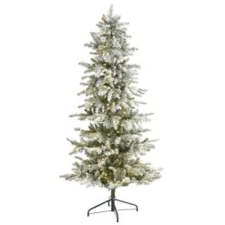 6.5ft. Pre-Lit Nova Scotia Spruce Artificial Christmas Tree, Warm White LED Lights