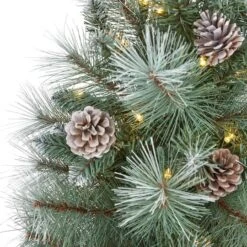 4ft. Pre-Lit British Columbia Mountain Pine Artificial Christmas Tree, Clear LED Lights -Michaels Store D256169S 3