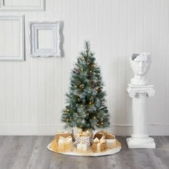 4ft. Pre-Lit British Columbia Mountain Pine Artificial Christmas Tree, Clear LED Lights -Michaels Store D256169S 5
