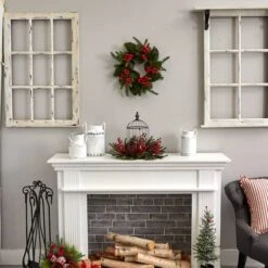 15" Pine & Berry Birdhouse Candelabrum -Michaels Store D292869S 14