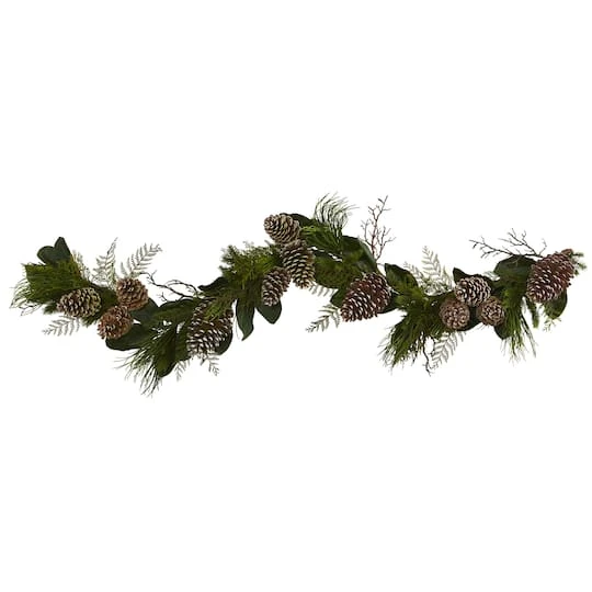 6ft. Pinecone & Pine Artificial Garland 1 6ft. Pinecone & Pine Artificial Garland