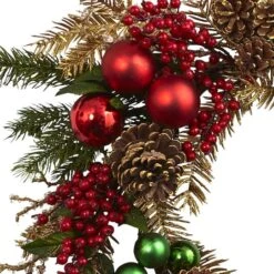 24" Ornament, Pine & Pinecone Wreath 7 24" Ornament, Pine & Pinecone Wreath -Michaels Store D292941S 13