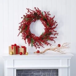 2.8ft. Cypress Berry & Pinecone Wreath -Michaels Store D292973S 3