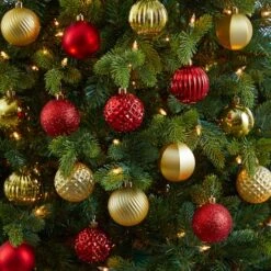 101ct. 2" Red & Gold Shatterproof Ball Ornaments -Michaels Store D322174S 4