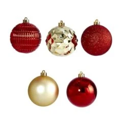 40ct. 3" Red & Gold Shatterproof Ball Ornaments -Michaels Store D322177S 3
