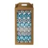 64ct. 3" Blue & Silver Shatterproof Ball Ornaments