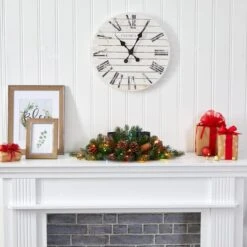 24" Pre-Lit Flocked & Glittered Pine & Pinecones Double Candelabrum 10 24" Pre-Lit Flocked & Glittered Pine & Pinecones Double Candelabrum -Michaels Store D322282S 4