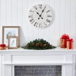 24" Pre-Lit Flocked & Glittered Pine & Pinecones Double Candelabrum 11 24" Pre-Lit Flocked & Glittered Pine & Pinecones Double Candelabrum -Michaels Store D322282S 5