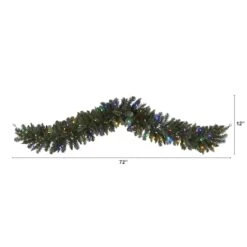 6ft. LED Flocked Pine Christmas Garland -Michaels Store D322397S 2