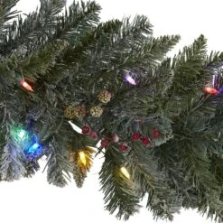 6ft. LED Flocked Pine Christmas Garland -Michaels Store D322397S 3