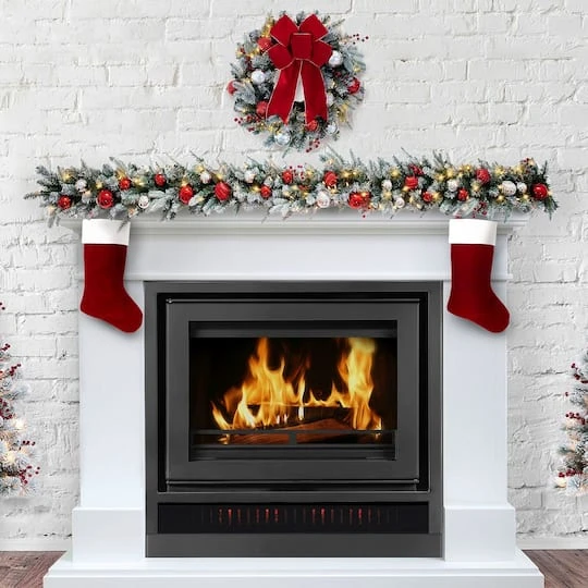 Haute Décor 6ft. Pre-Lit LED Snowfall Creek Garland 5 Haute Décor 6ft. Pre-Lit LED Snowfall Creek Garland - Image 5