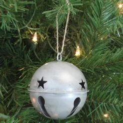 Haute Decor 6ct. 3.5" Silver Jingle Bell Ornaments -Michaels Store D348959S 2