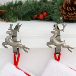 Original MantleClip® Pewter Reindeer Icons Stocking Holders, 2ct. 5 Original MantleClip® Pewter Reindeer Icons Stocking Holders, 2ct. -Michaels Store D349366S 2