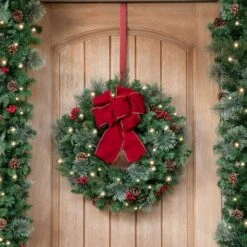 Haute Decor Adapt™ Red Adjustable Wreath Hanger -Michaels Store D349393S 2