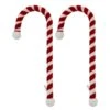 Haute Decor Velvet Candy Cane Stocking Holder, 2ct.