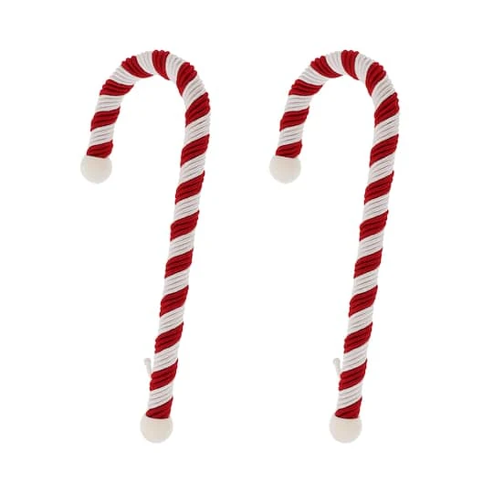 Haute Decor Large Candy Cane Stocking Holders, 2ct. 1 Haute Decor Large Candy Cane Stocking Holders, 2ct.