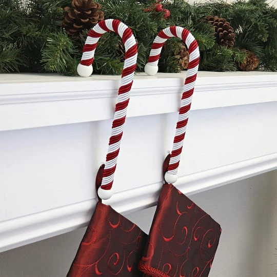 Haute Decor Large Candy Cane Stocking Holders, 2ct. 3 Haute Decor Large Candy Cane Stocking Holders, 2ct. - Image 3