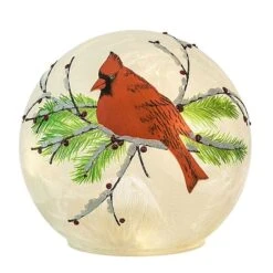 Haute Decor 6" Lighted Cardinal Christmas Globe -Michaels Store D349425S 2