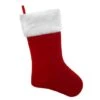 Haute Decor HangRight™ 20" Deluxe Red & White Fur Cuff Stocking