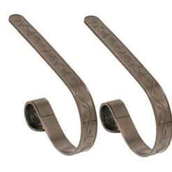 Original MantleClip® Holly Embossed Oil-Rubbed Bronze Stocking Holders, 2ct.