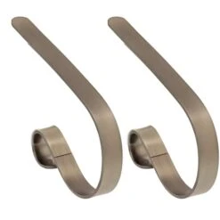 Original MantleClip® Pewter Stocking Holders, 2ct.