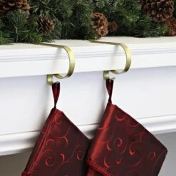 Original MantleClip® Gold Foil Stocking Holders, 2ct. 5 Original MantleClip® Gold Foil Stocking Holders, 2ct. -Michaels Store D349583S 2