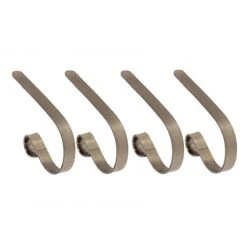 Original MantleClip® Brushed Nickel Stocking Holders, 4ct.