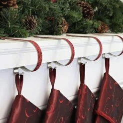 Original MantleClip® Red Glitter Stocking Holders, 4ct. 5 Original MantleClip® Red Glitter Stocking Holders, 4ct. -Michaels Store D349605S 2