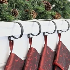 Original MantleClip® Matte Black Stocking Holders, 4ct. -Michaels Store D349608S 2