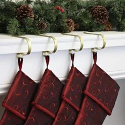 Original MantleClip® Gold Foil Stocking Holders, 4ct. 5 Original MantleClip® Gold Foil Stocking Holders, 4ct. -Michaels Store D349612S 2
