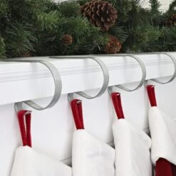 Original MantleClip® Galvanized Stocking Holders, 4ct. -Michaels Store D349614S 2