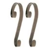 Haute Decor Stocking Scroll® Holly Embossed Oil-Rubbed Bronze Stocking Holders, 2ct.