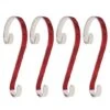 Haute Decor Stocking Scroll® Red Glitter Stocking Holders, 4ct.